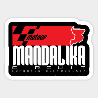 Mandalika Circuit eSport on Dark Sticker